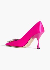 Sergio Rossi - sr Twenty 90 embellished satin pumps - Pink - EU 38