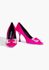 Sergio Rossi - sr Twenty 90 embellished satin pumps - Pink - EU 38