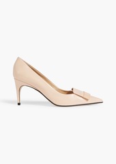Sergio Rossi - Embellished patent-leather pumps - Pink - EU 39.5