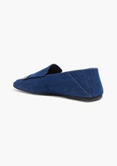 Sergio Rossi - sr1 denim collapsible-heel loafers - Blue - UK 5.5