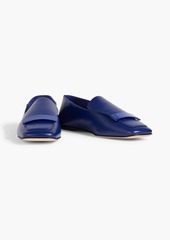 Sergio Rossi - sr1 leather collapsible-heel loafers - Blue - EU 36