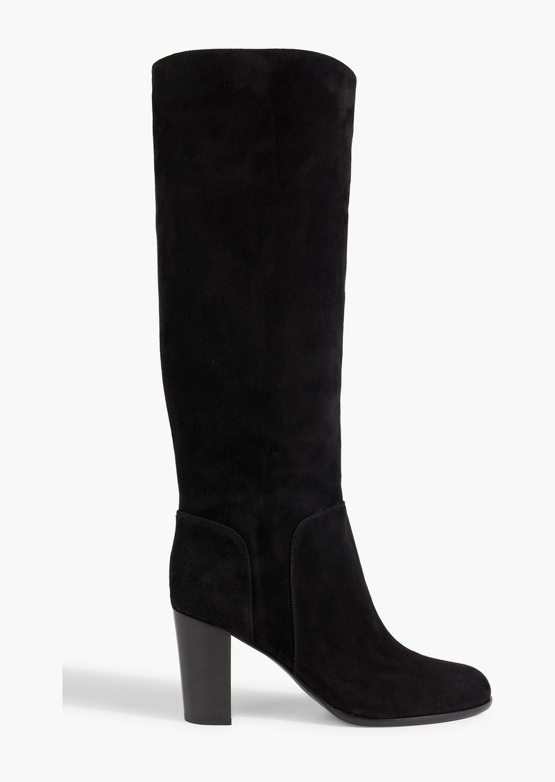 Sergio Rossi - Suede knee boots - Black - EU 40