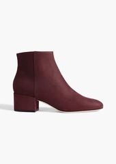 Sergio Rossi - Virginia 45 suede ankle boots - Burgundy - EU 35.5