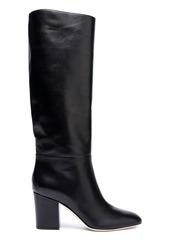 Sergio Rossi Woman Leather Knee Boots Black
