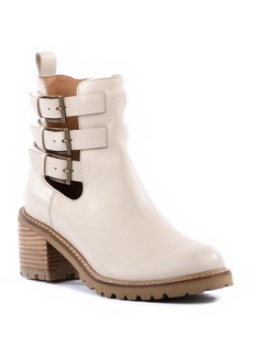 Seychelles Give It A Whirl Womens Leather Block Heel Booties