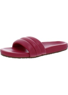 Seychelles Low Key Womens Leather Ribbed Slide Sandals