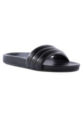 Seychelles Low Key Slide Sandal in Black Leather at Nordstrom