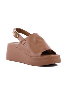 Seychelles Magnificent Leather Wedge Sandal in Cognac at Nordstrom Rack
