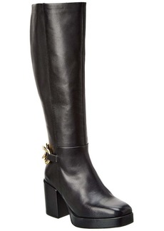 Seychelles No Love Lost Chain Leather Platform Knee-High Boot