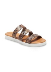Seychelles Walking on Air Strappy Slide Sandal in Cognac Exotic at Nordstrom