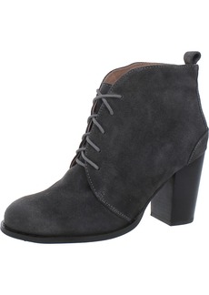 Seychelles Tower Womens Suede Stacked Heel Combat & Lace-up Boots