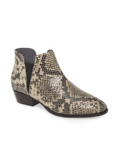 Seychelles Waiting for You Bootie in Black/White Snake Print at Nordstrom