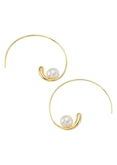 Shashi Jemima 14K-Gold-Plated & Swarovski Pearl Earrings