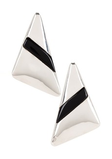 SHASHI Harper Onyx Stud