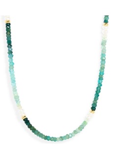 Shashi Odessa Gemstone Beaded Strand Necklace, 16-18