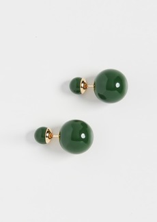SHASHI Verde Double Ball Earrings
