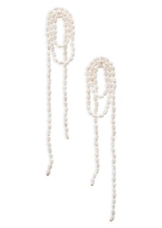 Shashi Vroom Freshwater Pearl Strand Drop Earrings at Nordstrom