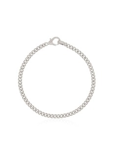 Shay 18kt white gold Baby pavé diamond 7 inch link bracelet