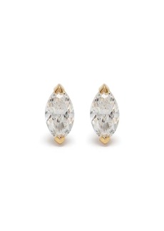 Shay 18kt yellow gold diamond marquise studs