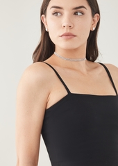 SHAY 18k Mini Pave Link Choker Necklace