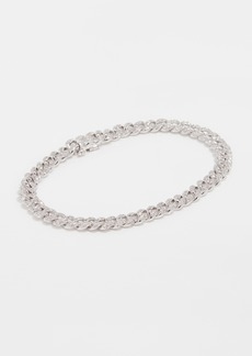 SHAY 18k White Gold Mini Pave Link Bracelet