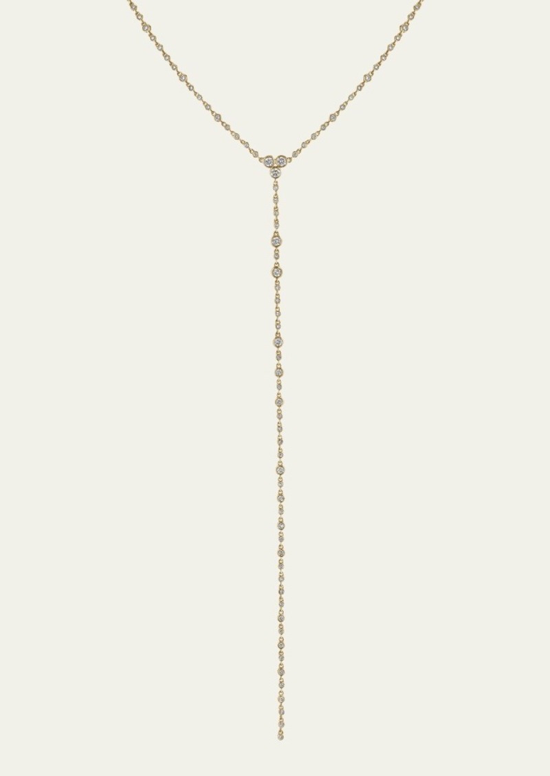 SHAY 18K Yellow Gold Diamond Infinity Y-Drop Necklace
