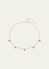 SHAY 18K Yellow Gold Emerald Bezel Heart Necklace