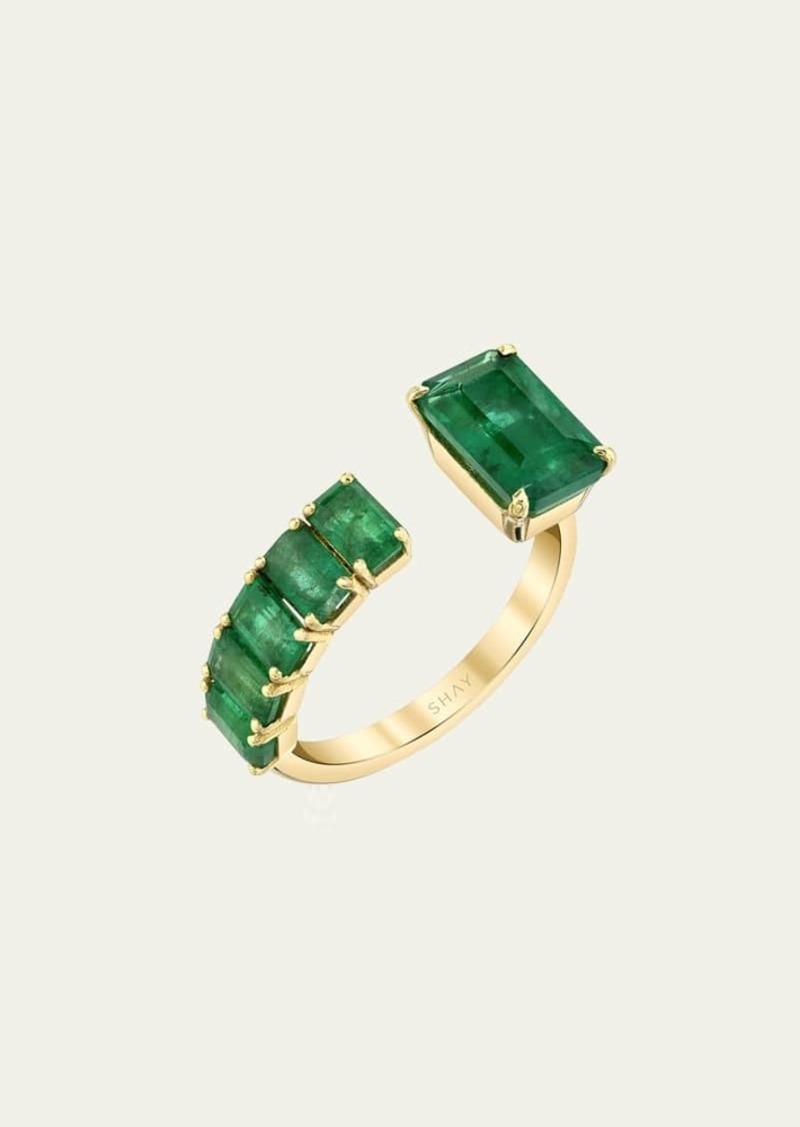SHAY 18K Yellow Gold Floating Emerald Ring