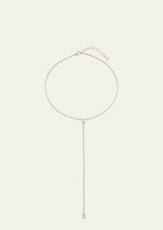 SHAY 18K Yellow Gold Illusion Diamond Drop Lariat Necklace