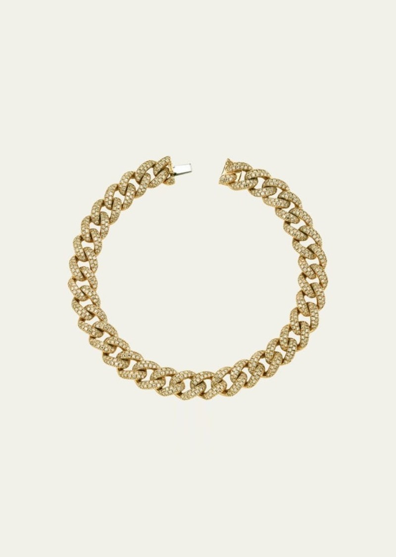 SHAY 18K Yellow Gold Medium Diamond Pave Link Bracelet