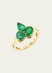 SHAY 18K Yellow Gold Small Multi-Shape Emerald Cluster Ring