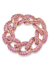SHAY Essentials Pink Sapphire Chain Link Ring at Nordstrom