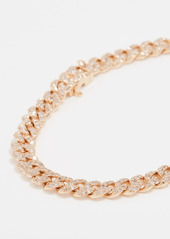 SHAY Mini Pave 18k Gold Link Bracelet