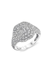 SHAY Pavé Diamond Pinky Ring in White Gold at Nordstrom