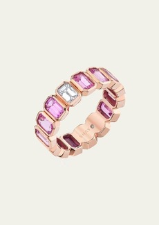 SHAY Pink Sapphire and Diamond Eternity Band
