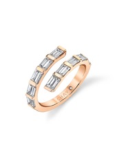 SHAY Dual Spiral Baguette Diamond Ring