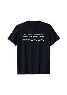 Sherpa Funny Profanity Fuck Off Morse Code - Nerds and Geeks T-Shirt