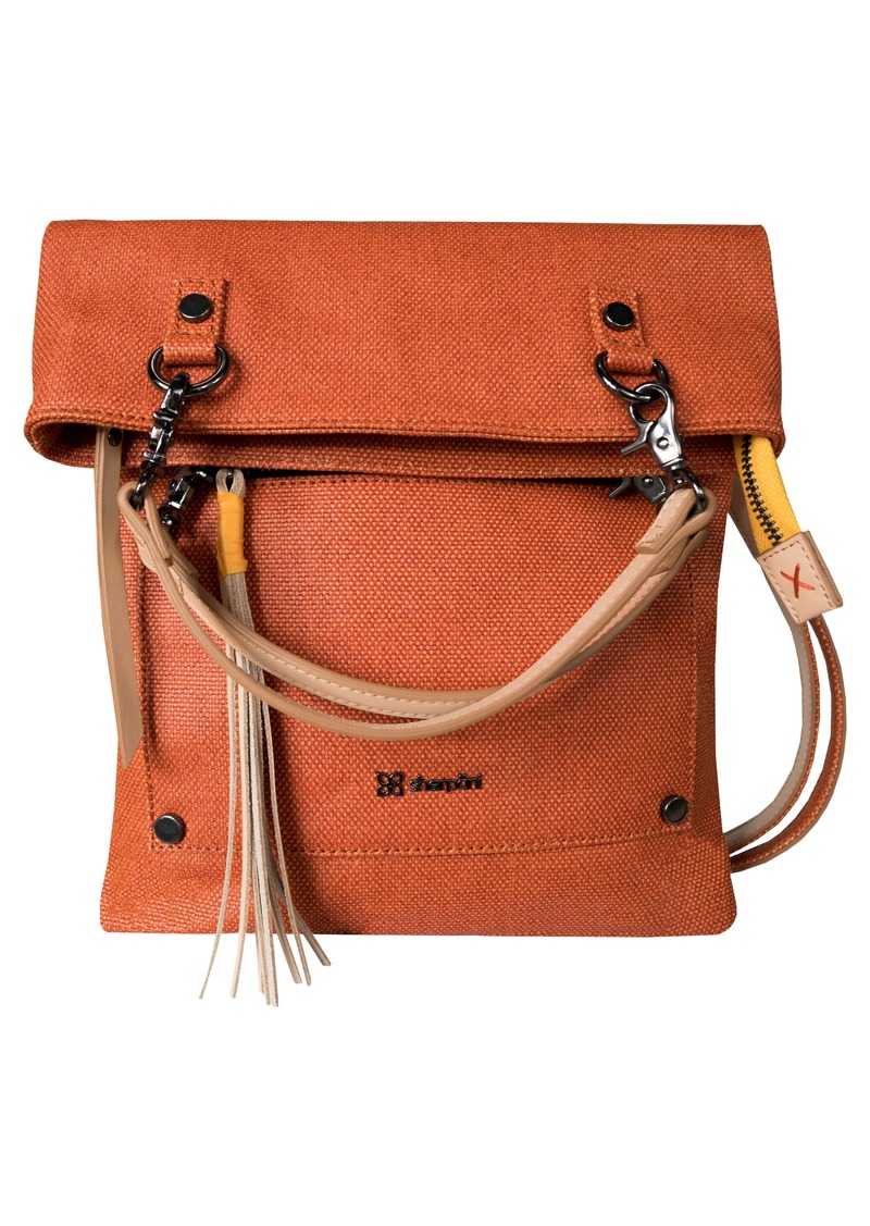 rebel coated canvas crossbody bag