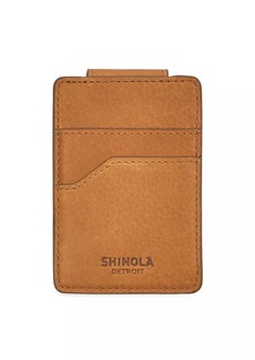 Shinola Leather Magnetic Money Clip