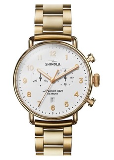 Shinola Canfield Bracelet Chronograph Watch