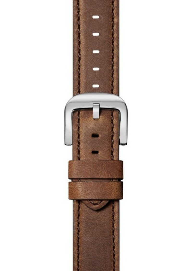 Shinola Extra Large Grizzly Classic Interchangeable Leather Watchband