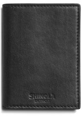 Shinola Fulton RFID Leather Folding Card Case in Black at Nordstrom