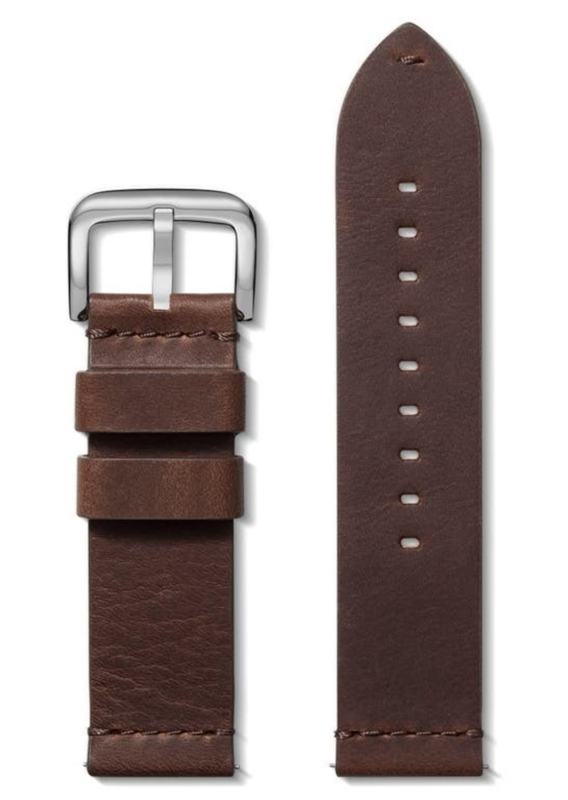 Shinola Grizzly Classic Interchangeable Leather Watchband