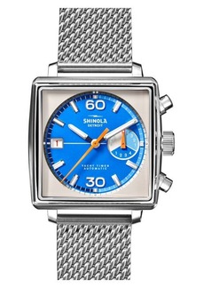 Shinola Mackinac Steel Mesh Bracelet Chronograph Watch
