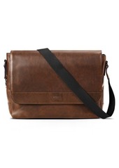 Shinola Navigator Leather Messenger Bag in Medium Brown at Nordstrom