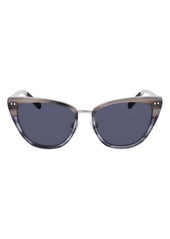 Shinola Runwell 55mm Cat Eye Sunglasses