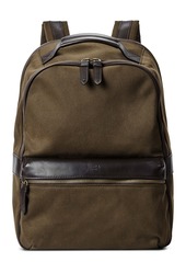 Shinola Runwell Canvas & Leather Laptop Backpack