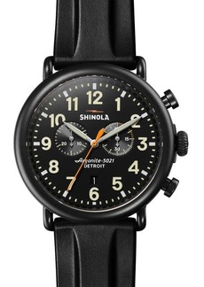 Shinola Runwell Chronograph Rubber Strap Watch