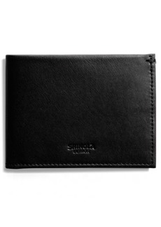 Shinola Slim Bifold Leather Wallet