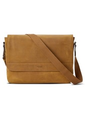 Shinola Slim Leather Messenger Bag
